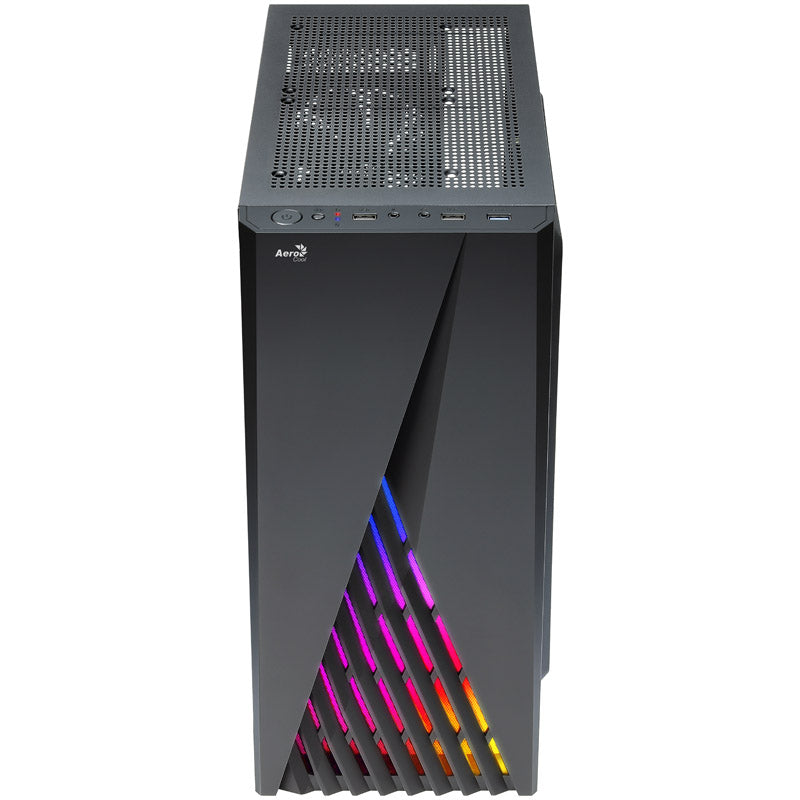 Aerocool Delta-A-BK-v1 Midi-Tower, Acrylglas - schwarz