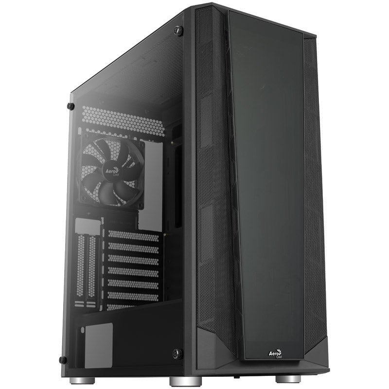 Aerocool Prism Midi-Tower, Tempered Glass - schwarz