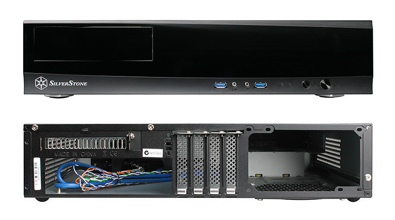 SilverStone SST-ML03B Milo HTPC Gehäuse - schwarz