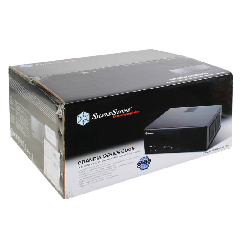 Silverstone GD05B-USB3.0 HTPC Black USB 3.2 Gen 1 Type-A Front Panel