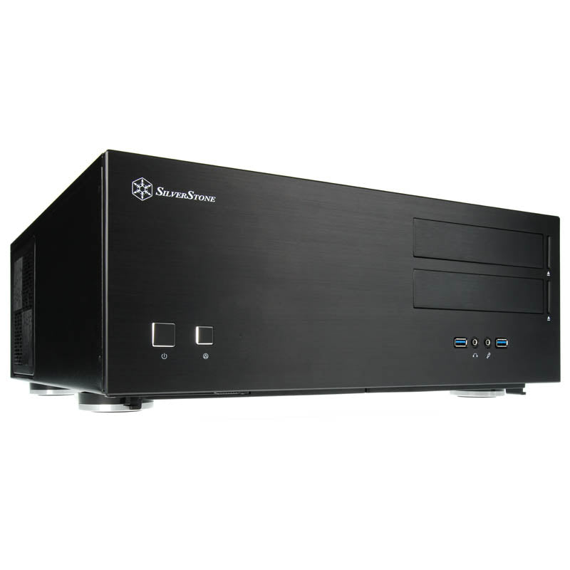 Silverstone GD08B HTPC Black USB 3.2 Gen 1 Type-A