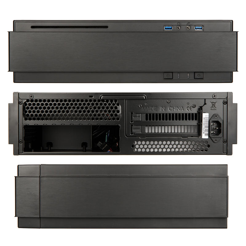 SilverStone SST-ML07B USB3.0 Milo HTPC Gehäuse - schwarz