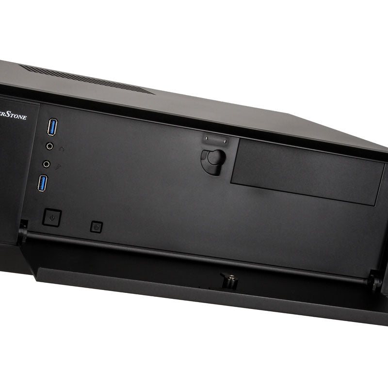 Silverstone GD10B HTPC noir avec panneau avant USB 3.2 Gen 1 Type-A