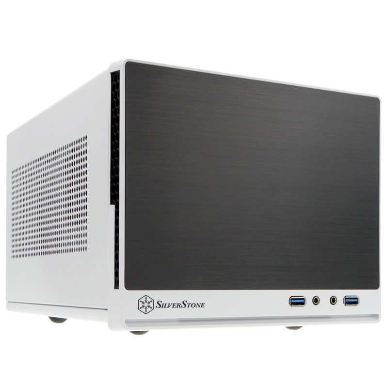 Silverstone SG13 Mini-ITX Tower Blanc / Noir avec panneau avant USB 3.2 Gen 1 Type-A
