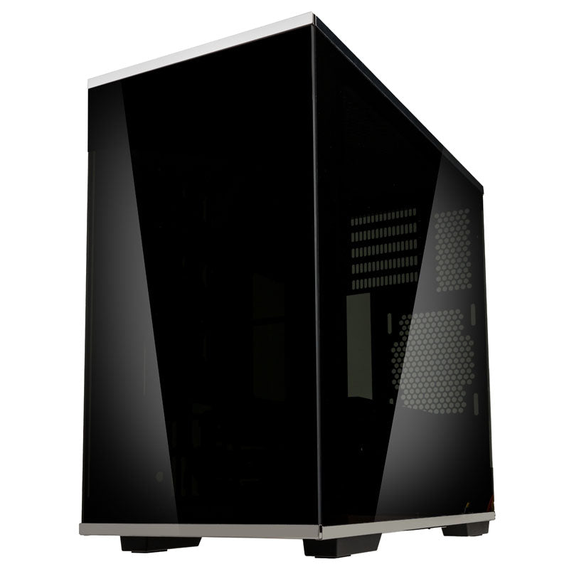 SilverStone SST-LD01B Lucid Micro ATX Tower, TG - weiß/schwarz