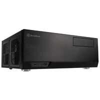 Silverstone GD09 HTPC, panneau latéral en maille noire avec USB 3.2 Gen 2 Type-C, USB 3.2 Gen 1 Type-A