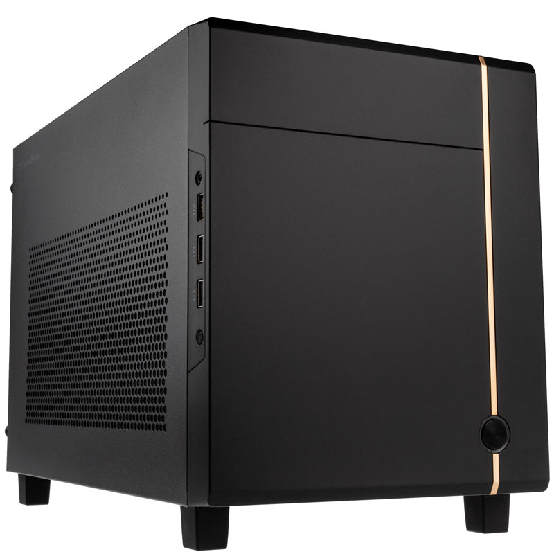 Silverstone SUGO 14 Mini-ITX Desktop Black / Yellow with USB 3.2 Gen 1 Type-A and USB 2.0 Type-A