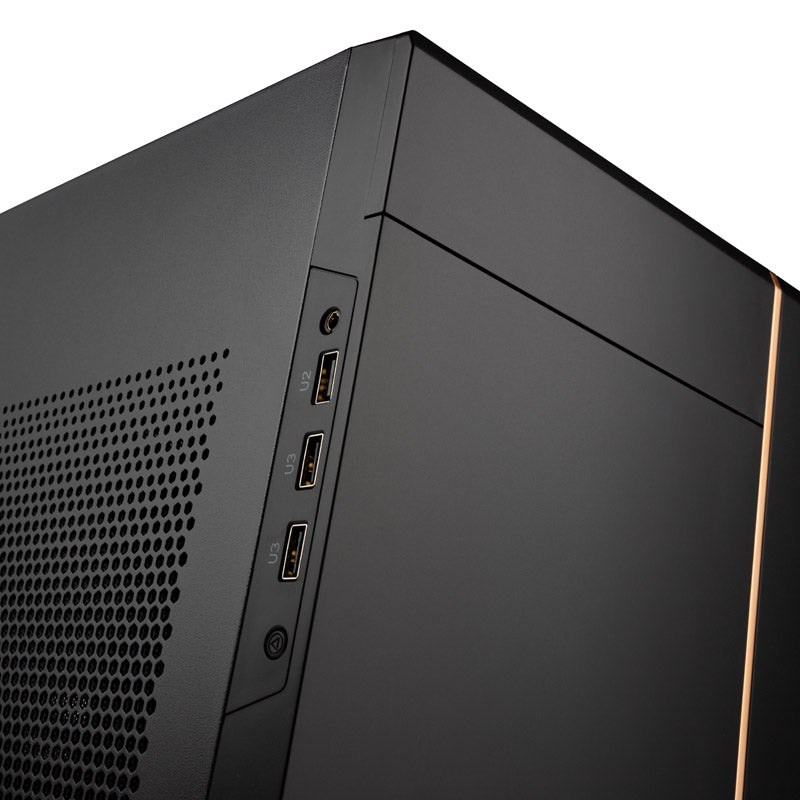 Silverstone SUGO 14 Mini-ITX Desktop Black / Yellow with USB 3.2 Gen 1 Type-A and USB 2.0 Type-A