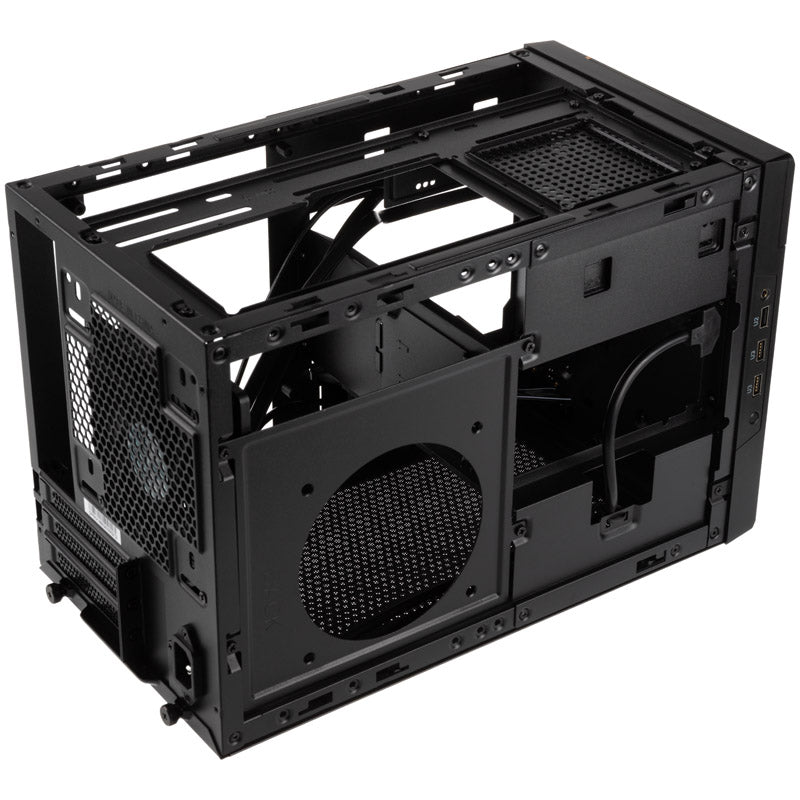 Silverstone SUGO 14 Mini-ITX Desktop Black / Yellow with USB 3.2 Gen 1 Type-A and USB 2.0 Type-A