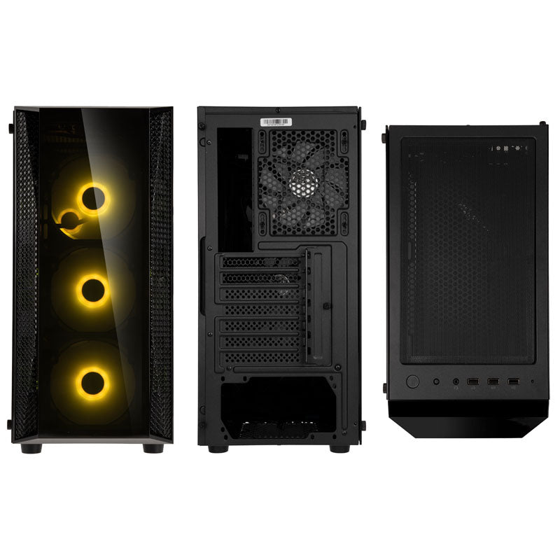 Silverstone FARA R1 PRO ATX Mid Tower Black with Tempered Glass Side Panel and USB 3.2 Gen 1 Type-A USB 2.0 Type-A
