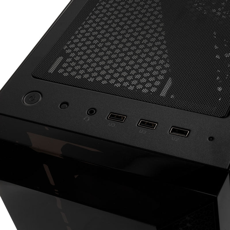 Silverstone FARA R1 PRO ATX Mid Tower Black with Tempered Glass Side Panel and USB 3.2 Gen 1 Type-A USB 2.0 Type-A