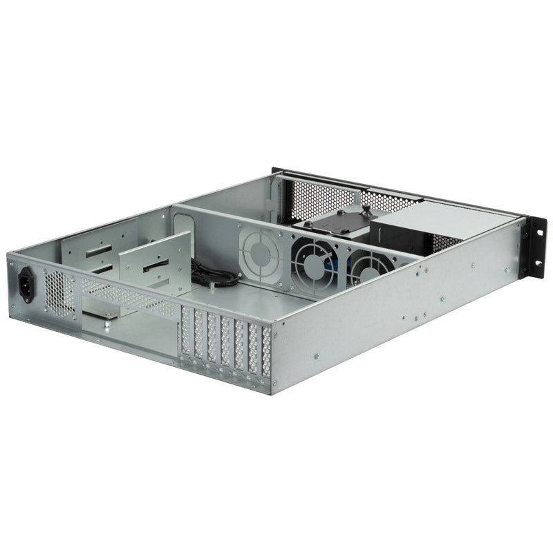 SilverStone RM23-502 Rackmount Server Gehäuse, ATX, USB 3.0 - 2U - schwarz
