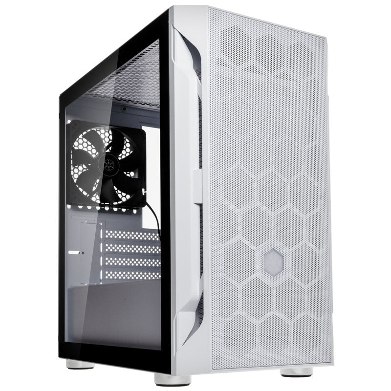 SilverStone Fara H1M Micro-ATX Gehäuse, Tempered Glass - weiß