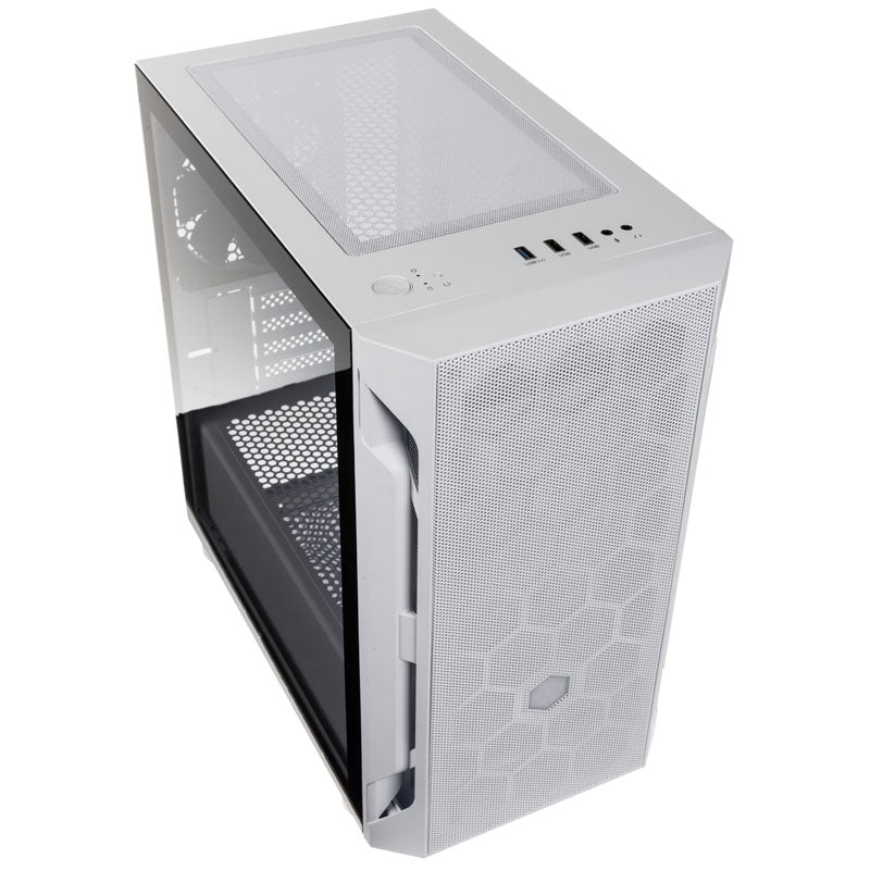 SilverStone Fara H1M Micro-ATX Gehäuse, Tempered Glass - weiß