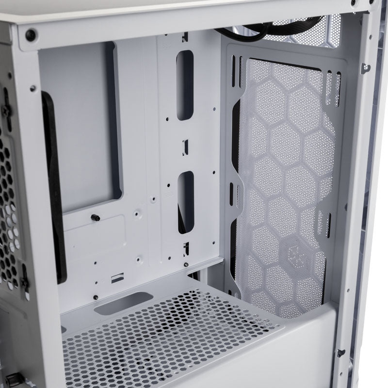 Silverstone FARA H1M MicroATX Mini Tour Blanc Panneau latéral en verre trempé