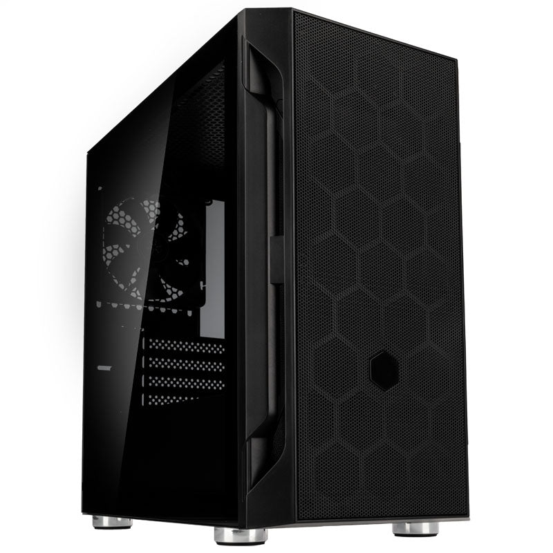 Silverstone FARA H1M Micro ATX Mini Tower Black with Tempered Glass Side Panel and USB 3.2 Gen 1 Type-A, USB 2.0 Type-A