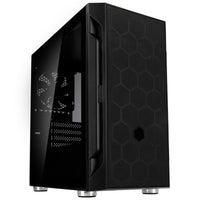 Silverstone FARA H1M Micro ATX Mini Tower Black with Tempered Glass Side Panel and USB 3.2 Gen 1 Type-A, USB 2.0 Type-A