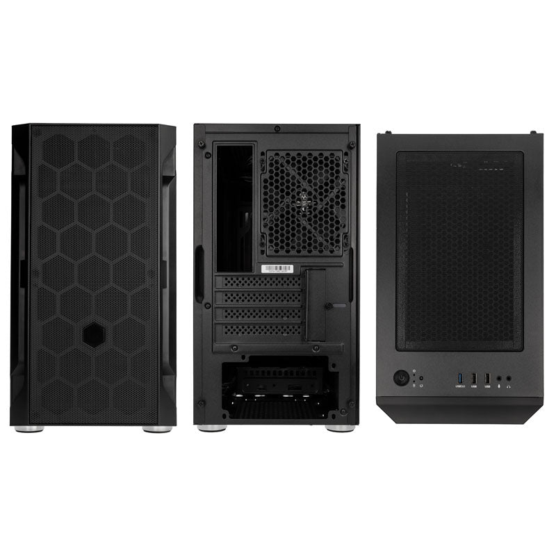 Silverstone FARA H1M Micro ATX Mini Tower Black with Tempered Glass Side Panel and USB 3.2 Gen 1 Type-A, USB 2.0 Type-A