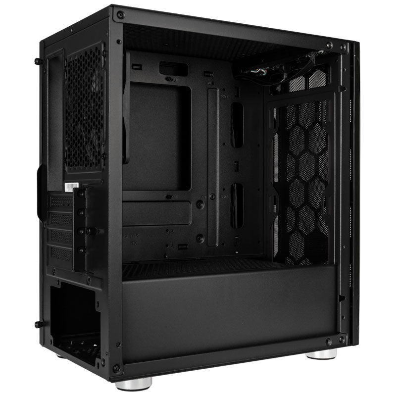 Silverstone FARA H1M Micro ATX Mini Tower Black with Tempered Glass Side Panel and USB 3.2 Gen 1 Type-A, USB 2.0 Type-A
