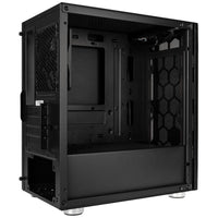 Silverstone FARA H1M Micro ATX Mini Tower Black with Tempered Glass Side Panel and USB 3.2 Gen 1 Type-A, USB 2.0 Type-A