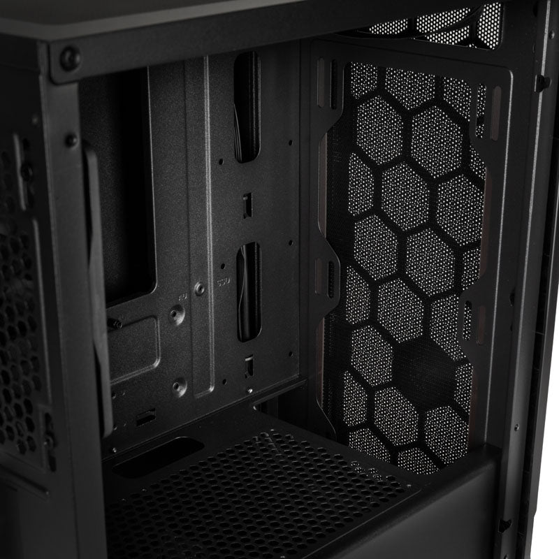 Silverstone FARA H1M Micro ATX Mini Tower Black with Tempered Glass Side Panel and USB 3.2 Gen 1 Type-A, USB 2.0 Type-A