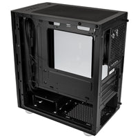 Silverstone FARA H1M Micro ATX Mini Tower Black with Tempered Glass Side Panel and USB 3.2 Gen 1 Type-A, USB 2.0 Type-A