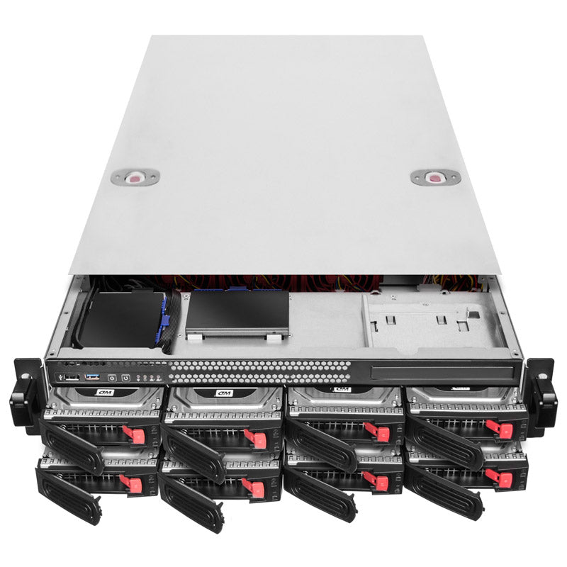 SilverStone RM22-308 Rackmount Server Gehäuse, 2U, E-ATX - schwarz