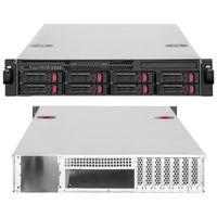 SilverStone RM22-308 Rackmount Server Gehäuse, 2U, E-ATX - schwarz