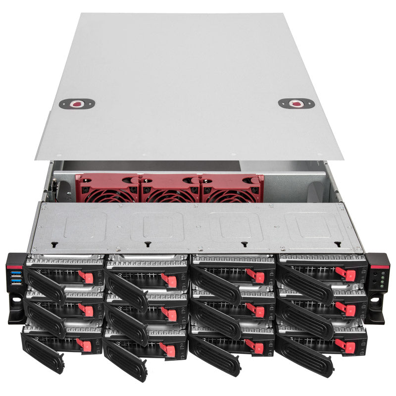 SilverStone RM22-312 Rackmount Server Gehäuse, 2U, E-ATX - schwarz
