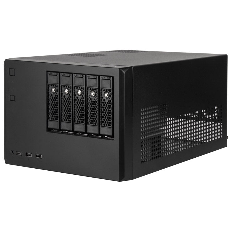 Silverstone CS351 Micro ATX Desktop Black with USB 3.2 Gen 2 Type-C and USB 3.2 Gen 1 Type-A