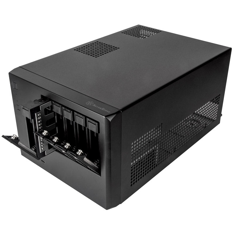 Silverstone CS351 Micro ATX Desktop Black with USB 3.2 Gen 2 Type-C and USB 3.2 Gen 1 Type-A