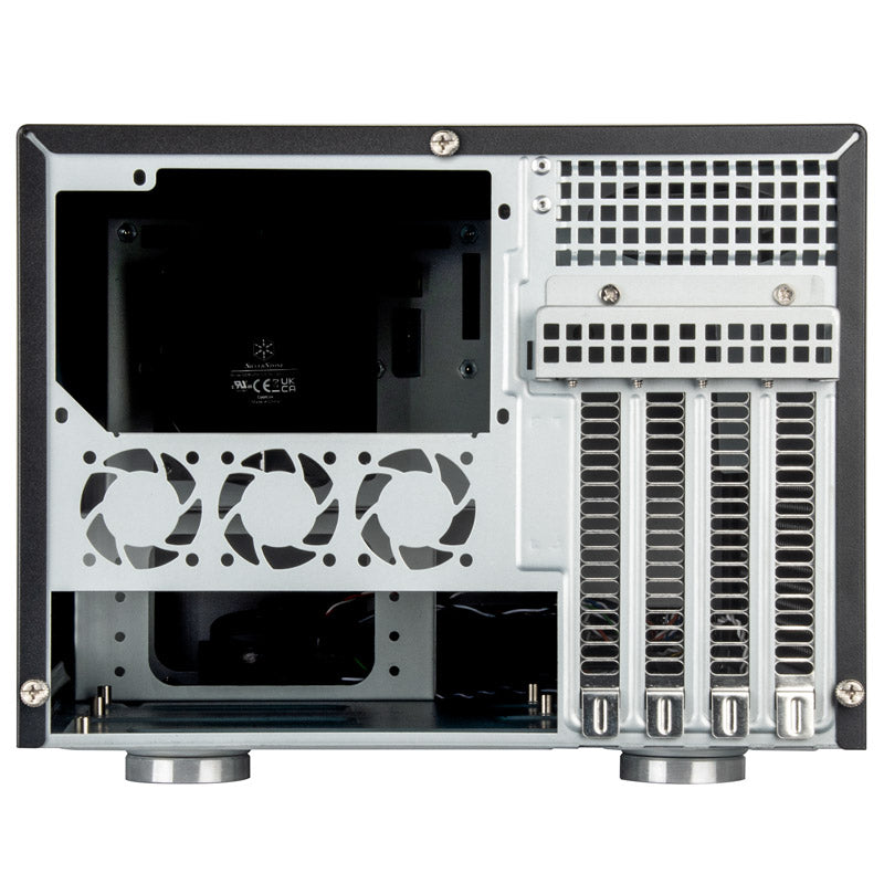 Silverstone CS351 Micro ATX Desktop Black with USB 3.2 Gen 2 Type-C and USB 3.2 Gen 1 Type-A