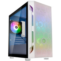 Silverstone FARA H1M PRO Micro ATX Mini Tour Blanc/Noir Panneau latéral en verre trempé