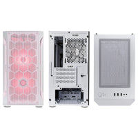 Silverstone FARA H1M PRO Micro ATX Mini Tour Blanc/Noir Panneau latéral en verre trempé