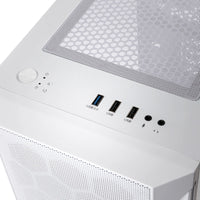 Silverstone FARA H1M PRO Micro ATX Mini Tour Blanc/Noir Panneau latéral en verre trempé