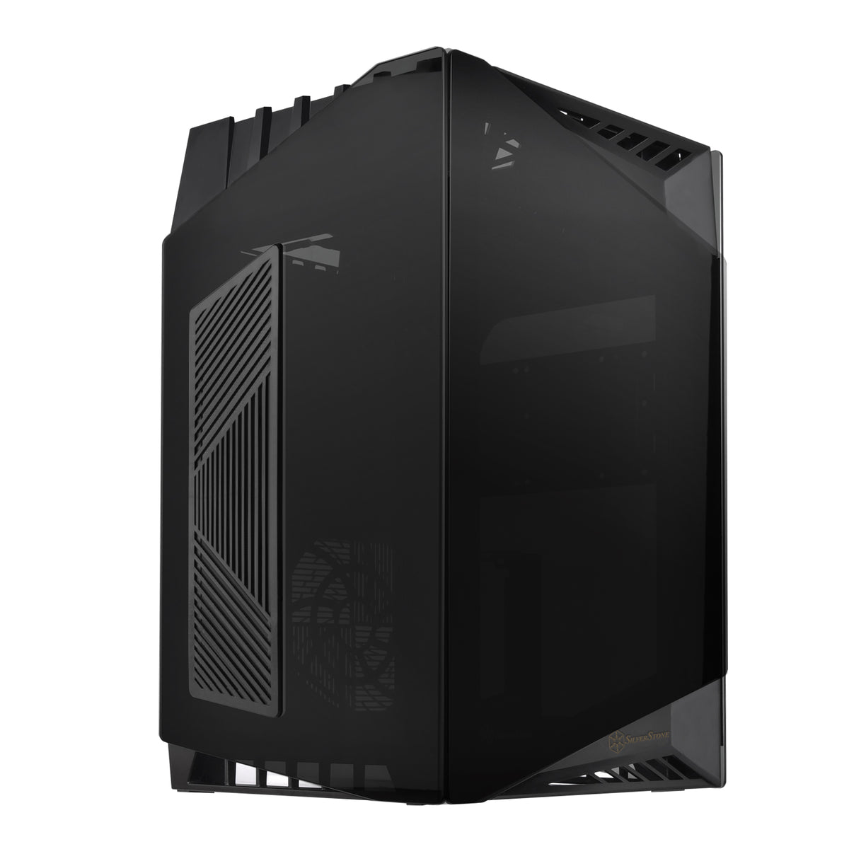 Silverstone Lucid LD03-AF Mini-ITX Tower Black with Tempered Glass Side Panel and USB 3.2 Gen 2 Type-C, USB 3.2 Gen 1 Type-A