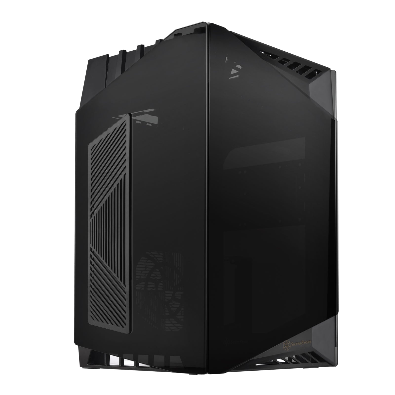 SilverStone SST-LD03B-AF Lucid Mini-ITX Gehäuse, Tempered Glass - schwarz