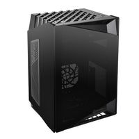 Silverstone Lucid LD03-AF Mini-ITX Tower Black with Tempered Glass Side Panel and USB 3.2 Gen 2 Type-C, USB 3.2 Gen 1 Type-A
