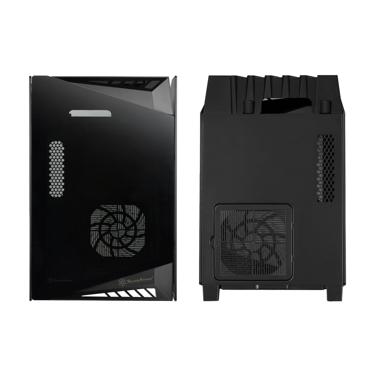 Silverstone Lucid LD03-AF Mini-ITX Tower Black with Tempered Glass Side Panel and USB 3.2 Gen 2 Type-C, USB 3.2 Gen 1 Type-A