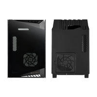 Silverstone Lucid LD03-AF Mini-ITX Tower Black with Tempered Glass Side Panel and USB 3.2 Gen 2 Type-C, USB 3.2 Gen 1 Type-A