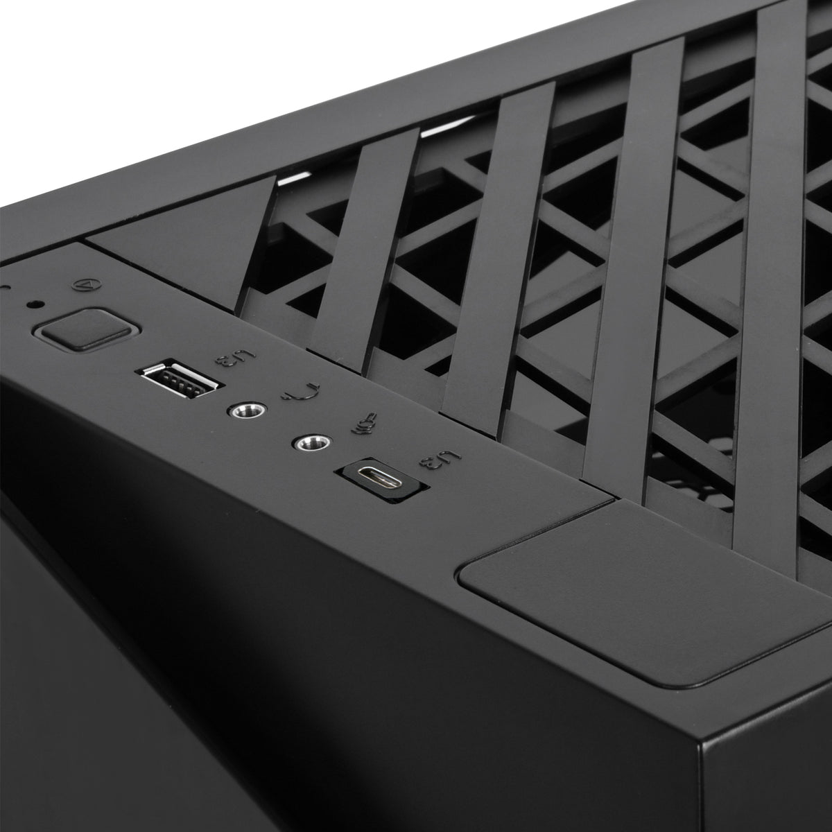 Silverstone Lucid LD03-AF Mini-ITX Tower Black with Tempered Glass Side Panel and USB 3.2 Gen 2 Type-C, USB 3.2 Gen 1 Type-A