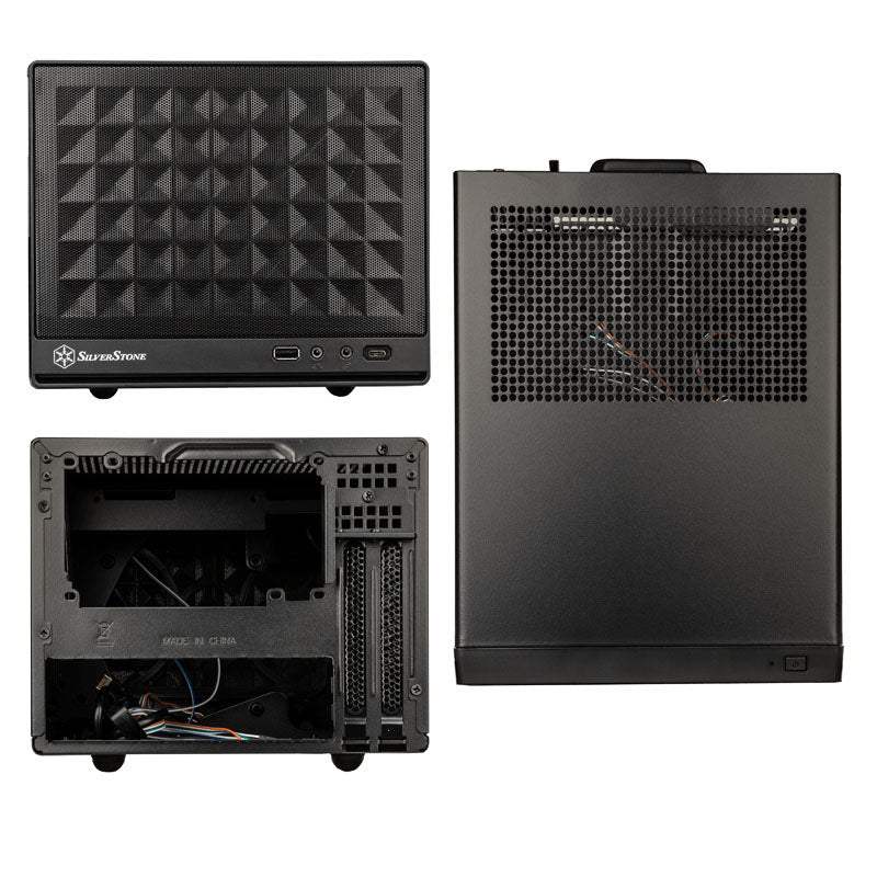 SilverStone SST-SG13B-C Sugo 13, Mini-ITX Gehäuse, Mesh Front Panel, USB Type C - schwarz