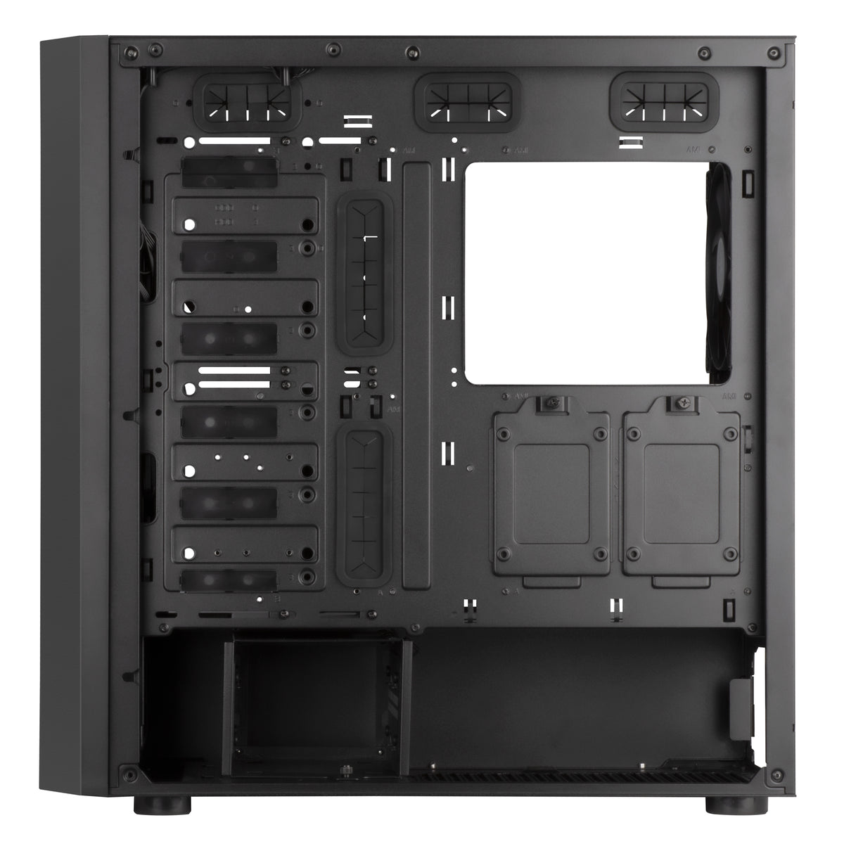 Silverstone SETA H1 ATX Mid Tower Black Tempered Glass Side Panel