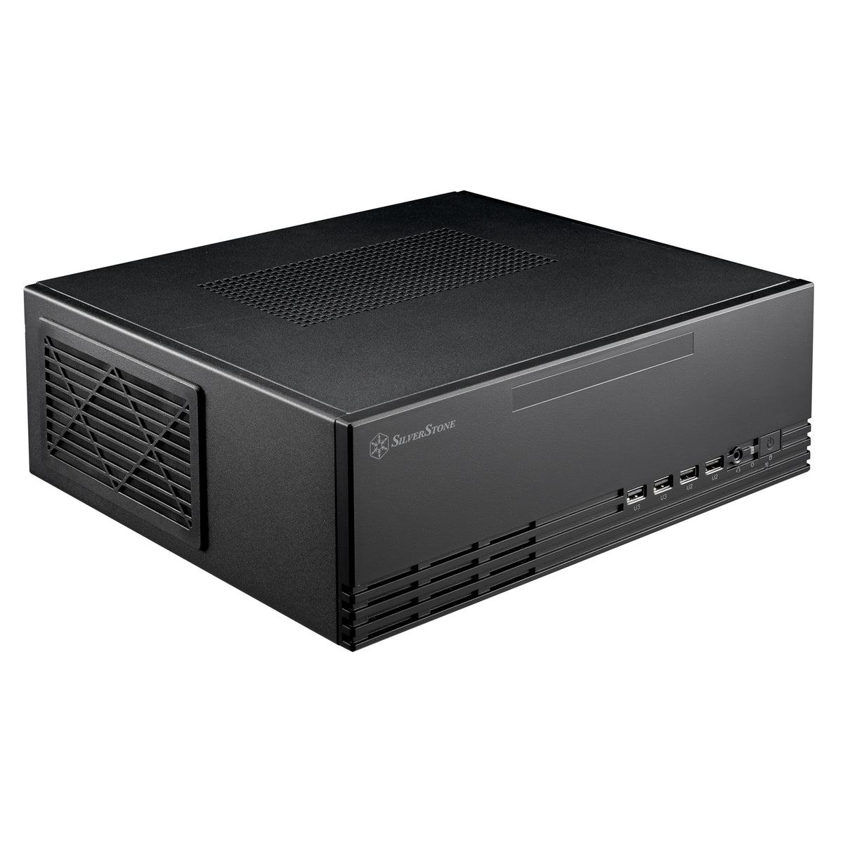 Silverstone MILO 11 Micro ATX Desktop Black / Silver with USB 3.2 Gen 1 Type-A and USB 2.0 Type-A