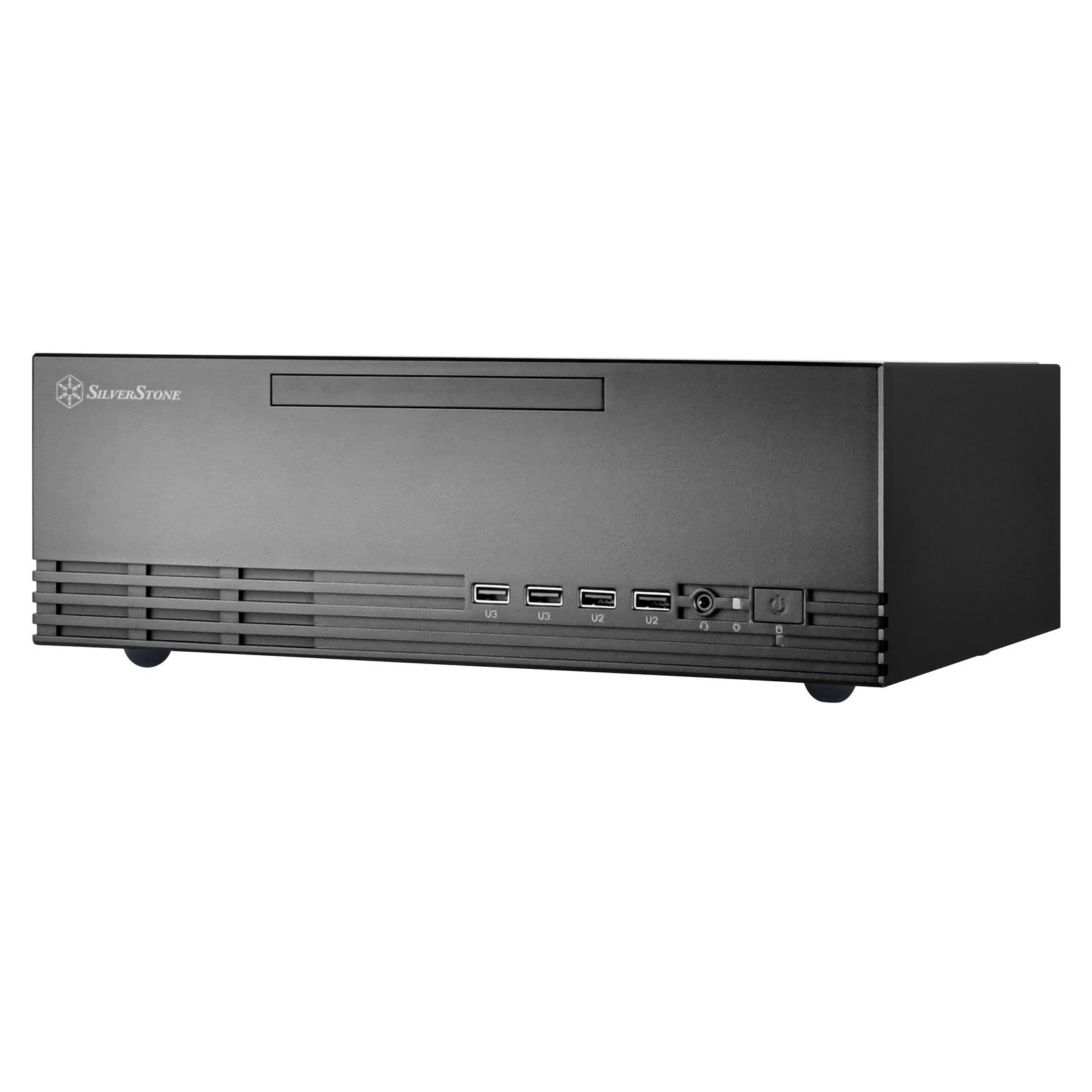 SilverStone SST-ML11B Milo Slim HTPC Micro-ATX Gehäuse - schwarz
