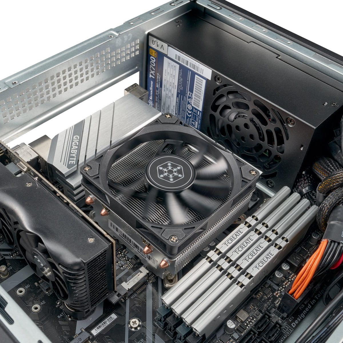 Silverstone MILO 11 Micro ATX Desktop Black / Silver with USB 3.2 Gen 1 Type-A and USB 2.0 Type-A