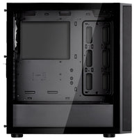 Silverstone FARA 512Z ATX Mid Tower Black with Tempered Glass Side Panel and USB 3.2 Gen 2 Type-C USB 3.2 Gen 1 Type-A