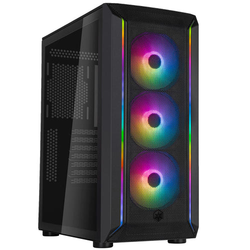 Silverstone Fara 511Z Midi-Tower, Tempered Glass schwarz