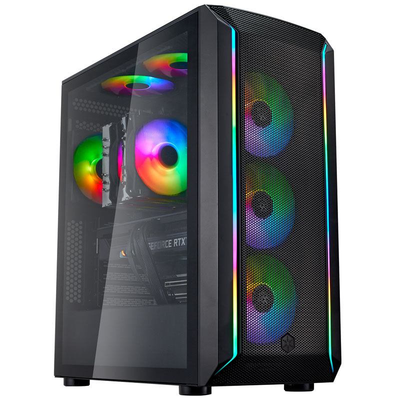 Silverstone FARA 511Z ATX Mid Tower Black Tempered Glass Side Panel