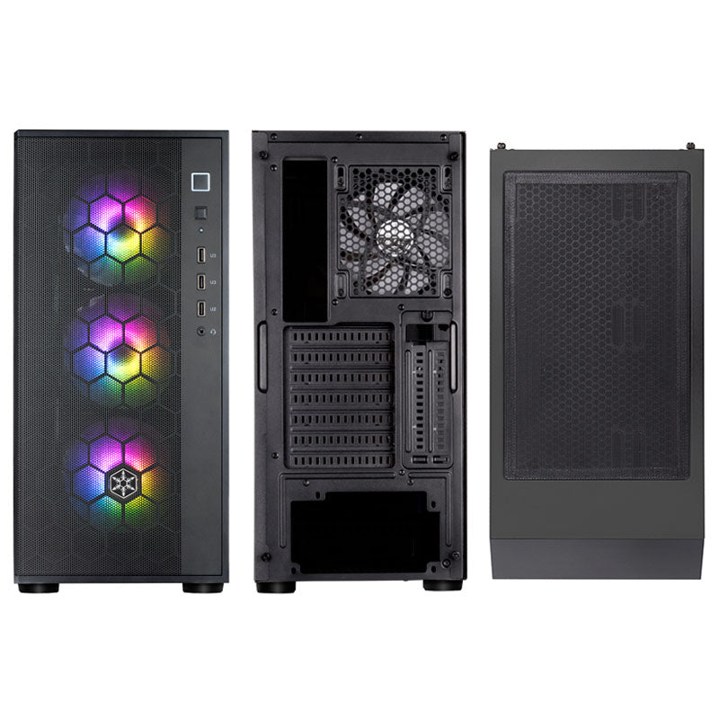 Silverstone FARA R1 PRO V2 ATX Mid Tower Black with Tempered Glass Side Panel and USB 3.2 Gen 1 Type-A, USB 2.0 Type-A